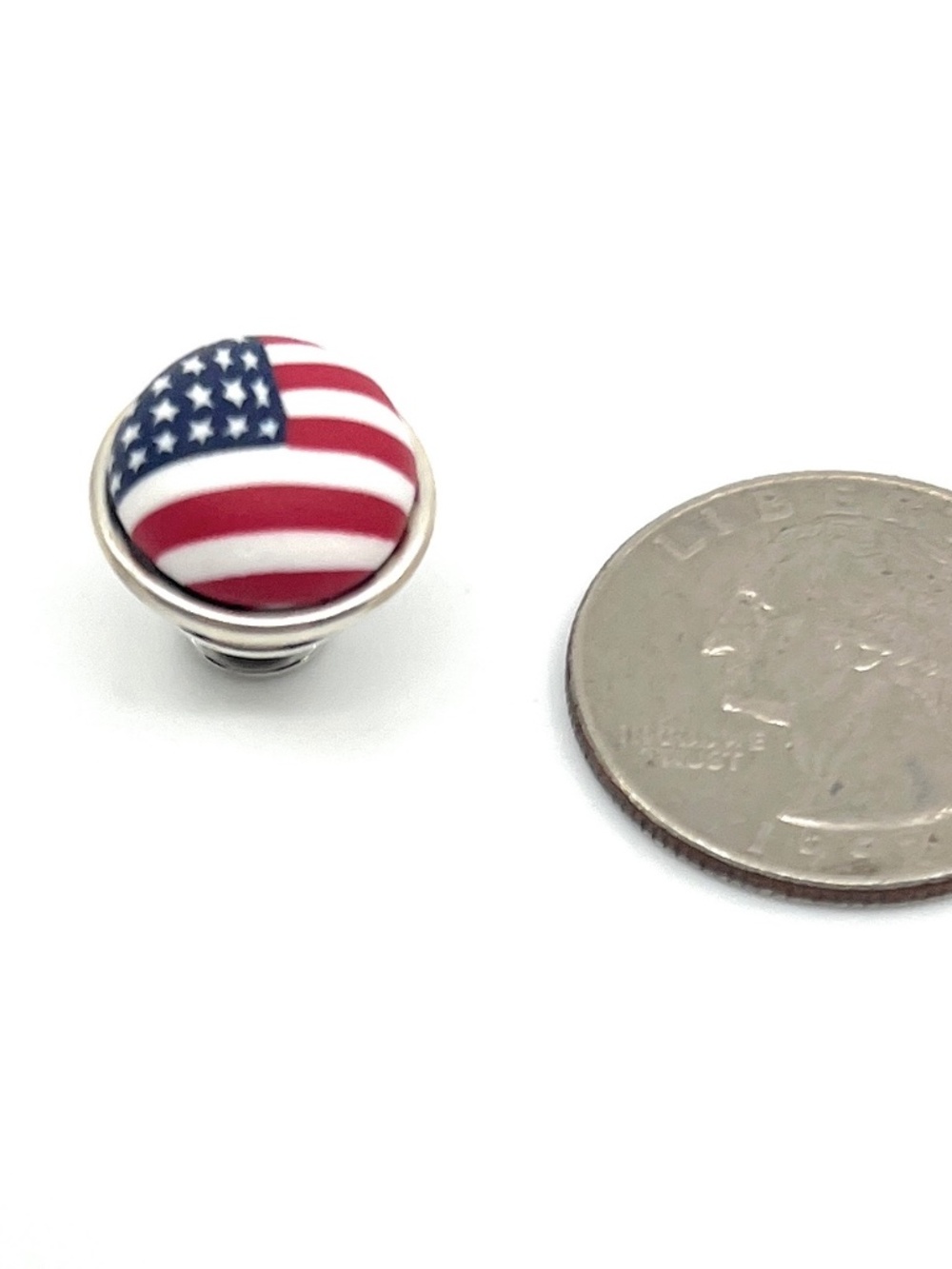 American USA Flag Lapel Coat Hat Button Red White Blue Patriotic Pin New